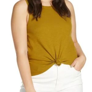 Madewell Audio Knot-Front Spiced Olive XL